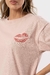 Remera De Jersey Oversize Ruby Lips Beso - comprar online