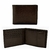 BILLETERA DE CUERO VACUNO PREMIUM CON VOLANTE DESPLEGABLE 11X9X3CM COLOR CHOCOLATE PRECIO UNITARIO (JL318C)