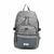 MOCHILA CHIMOLA DE NYLON 2 CIERRES 28X44X13 COLOR GRIS PRECIO UNITARIO (ddm) (M160D)