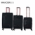 SET X3 VALIJAS WANDERLUST SEMIRIGIDAS DE 4 RUEDAS 28-24-20 PULGADAS COLOR NEGRO PRECIO POR SET (34917)