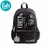 MOCHILA FOOTY DE ESPALDA PUFFER 3 CIERRES 18 PULGADAS 45X35X20CM COLOR NEGRO PRECIO UNITARIO (BTS) (F6033A)