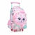 MOCHILA CARRO CHIMOLA GATO 4 CIERRES 16 PULGADAS 48X28X20 COLOR ROSA PRECIO UNITARIO (BT163) - comprar online