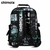 MOCHILA NEGRA CHIMOLA DINOSAURIO 3 CIERRES 18 PULGADAS 44X33X15CM (BTS) (BT97) en internet