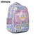 MOCHILA BASE LILA CHIMOLA HAPPINESS 4 CIERRES 17 PULGADAS 40X31X17CM (BTS) (TR79) en internet