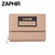 BILLETERA ZAPHIR DE CUERO SINTETICO 12X10CM COLOR NATURAL PRECIO UNITARIO ( DDM ) (BIYW03SRS25ZB)