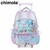 MOCHILA CHIMOLA CARRO MAGIC 4 CIERRES 18 PULGADAS 50X30X15 COLOR LILA PRECIO UNITARIO (BTS) (TR133)