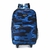 MOCHILA GOODPAK CARRO 2 CIERRES 17 PULGADAS 43X33X15CM CAMUFLADA AZUL (BTS) (37490)