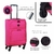 VALIJA SKORA CARRY ON SEMIRIGIDA 20 PULGADAS 45X35X20CM COLOR FUCSIA PRECIO UNITARIO (36388) - comprar online