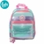 MOCHILA FOOTY ROSA-LILA-AQUA PUFFER 2 CIERRES 12 PULGADAS 28X22X15CM PRECIO UNITARIO (FTY4052B)