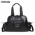 CARTERA DE NYLON CHIMOLA 2 CIERRES 44X32X13CM COLOR NEGRO ( DDM ) (C35A)