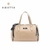 CARTERA DE CUERO SINTETICO AMAYRA 4 CIERRES 36X25X15CM COLOR CAMEL ( DDM ) (67C23283)