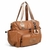 BOLSO MATERNAL DE NYLON CHIMOLA 2 CIERRES 40X35X15CM COLOR SUELA (BP74C) - comprar online