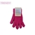 GUANTE DE DAMA TRENDY PELO DE MONO COLOR FUCSIA (T51138D) - comprar online