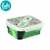 TUPPER FOOTY DE SILICONA GAMER14X12X7CM CON TENEDOR/CUCHARA COLOR VERDE (TS107B)