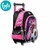 MOCHILA FOOTY CARRO FUTBOL FEM 18 PULGADAS 45X35X15 LUZ LED COLOR NEGRO - ROSA (BTS) (F6291A) - comprar online