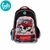 MOCHILA FOOTY ESPALDA CALAVERA 18 PULGADAS 3 CIERRES 47X35X12 LUZ LED COLOR NEGRO - ROJO (BTS) (F5373A)