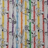 Tricoline Snoopy Chevron Colorido fundo Branco