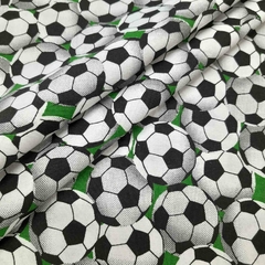 Tricoline Bolas Futebol Grande fundo Verde - comprar online