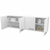 Alacena cocina mueble Mosconi 1,60M Melamina Blanco - comprar online