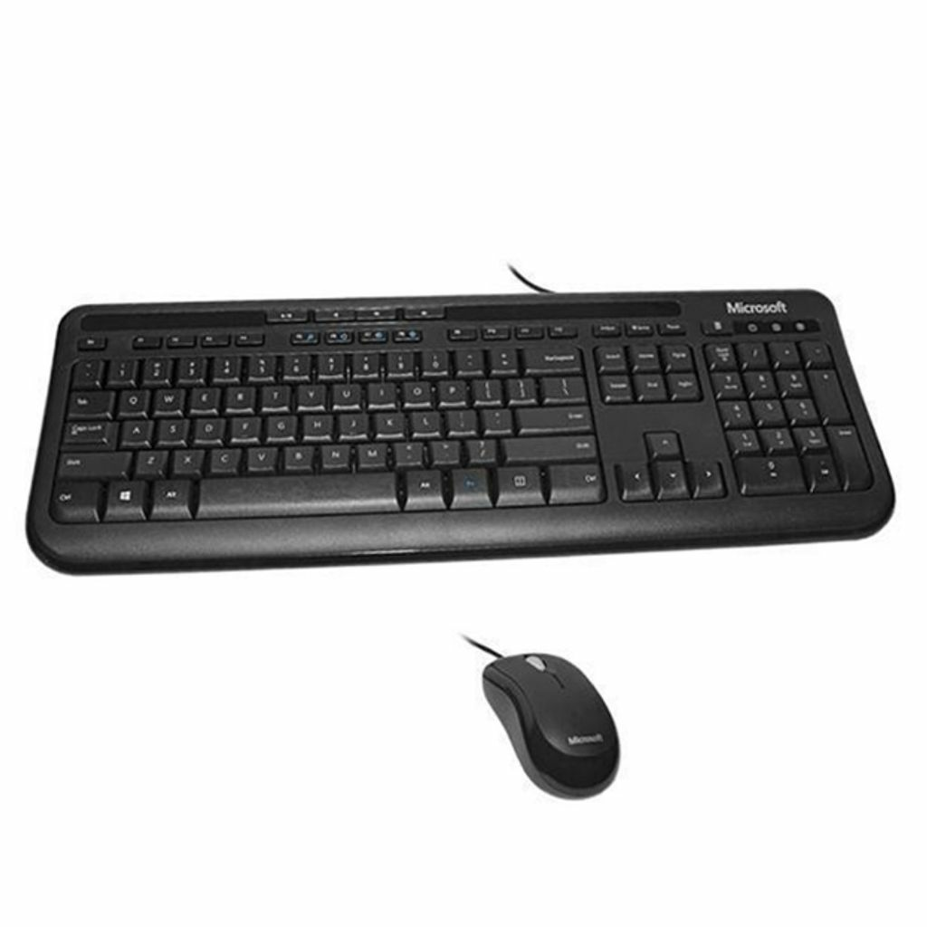 Combo Teclado Mouse Microsoft 600 Desktop APB 00004 Espanol Negro