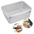 Fuente para Horno de Acero Inoxidable Con Tapa 14x11 cm - comprar online