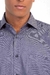 Camisa manga longa maquinetada regular cinza - comprar online