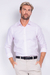 Camisa social slim oxfordine rosa