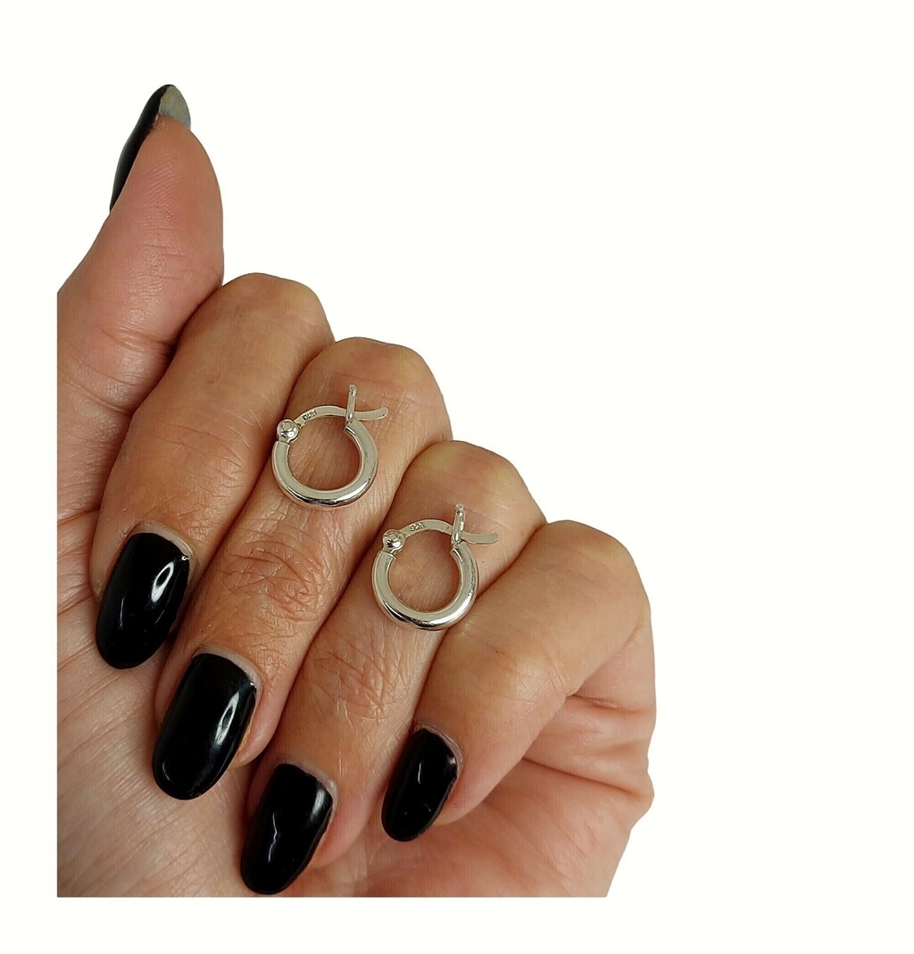 AROS ARGOLLAS CHIQUITAS PLATA 925 Joyas Letizia