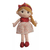 PELÚCIA BONECA DE PANO - LOIRA - VESTIDO FLORAL VERMELHO – FOFY TOYS na internet