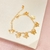 Pulseira borboletas - banhado a ouro 18k