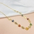 Choker borboletas coloridas e vazadas - Banhado a ouro 18k. (ch0027)