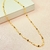 Choker bolinhas duo - banhado a ouro 18k