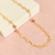 Choker florzinhas - banhado a ouro 18k