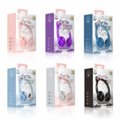 auriculares inalambricos vincha gatito con luces - comprar online