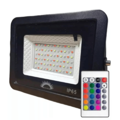 reflector led colores rgb 100W IP65 + control remoto - comprar online