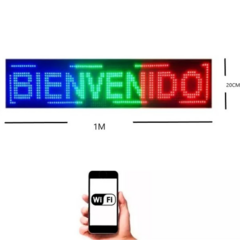Cartel LED Tricolor Programable