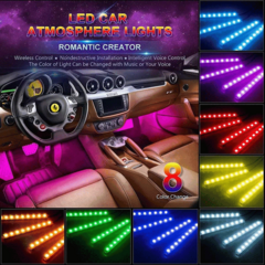 Kit Tira Led Colores para Auto + Control Audioritmico - comprar online