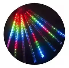Imagen de Luces de COLORES Meteoro Pack X 8 Tiras 30cm Lluvia