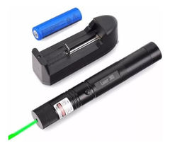 Puntero Laser Verde Potente Bateria Usb Foco Ajustable