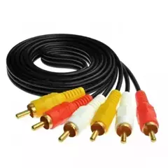 Cable Audio / Video 3 RCA 1.5M - comprar online