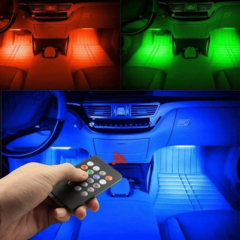 Kit Tira Led Colores para Auto + Control Audioritmico - revende