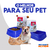 Kit Comedouro/Bebedouro Automático 1,5L Azul - Pet Fast Action