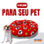 Cama Nuvem Vermelha Estampada - Pet Fast Action