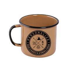 Caneca esmaltada personalizada | Kit 08 unidades - Trekking estilo de vida