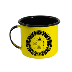 Caneca esmaltada personalizada | Kit 46 unidades