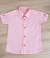 Camisa Tradicional Rosa Bebê Premium Juvenil