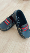 Mocassim Preto c/ Vermelho