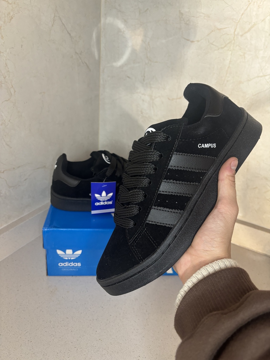 Adidas total black sales