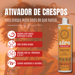 Kit 2 Ativadores Cachos Afro + Quinoa Gold Mazzo - 2 Litros - loja online