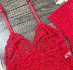 Conjunto Sexy Bela Rosa na internet